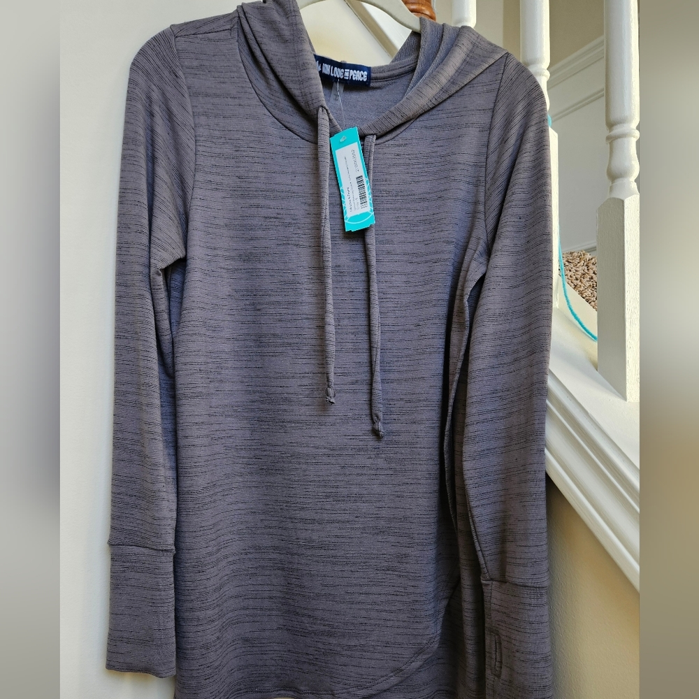 NWT Grey Maternity and Nursing Hoodie